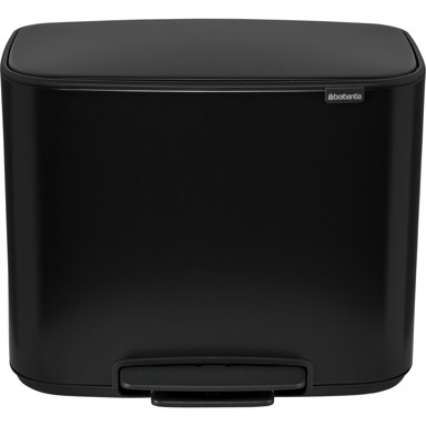 BRABANTIA Kanta za smeće s pedalom Bo, crna, 3 x 11 L