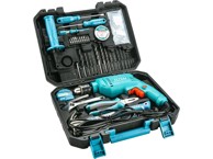 TOTAL Bušilica udarna THKTHP1152 s alatima 115 kom, tirkizna