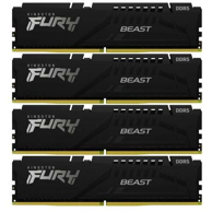 KINGSTON RAM memorija FURY Beast, 64 GB (4 x 16 GB), DDR5, CL40, DIMM, crna
