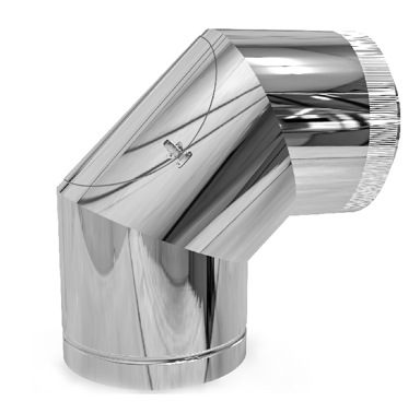 Inox dimovodno koljeno 160-90