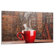 TMK Staklena zaštita za štednjak ili ploču za kuhanje 80x52, kava