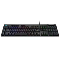 LOGITECH Tipkovnica Gaming G815 Clicky, RGB crna, mehanička, US layout, USB