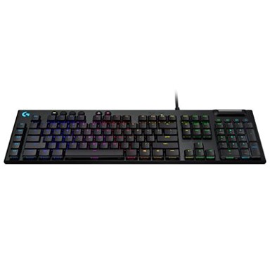 LOGITECH Tipkovnica Gaming G815 Clicky, RGB crna, mehanička, US layout, USB