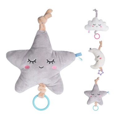 Plišani zvijezda, mjesec, oblak s glazbom