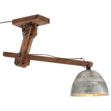 Stropna svjetiljka, 25 W, 105 x 30 x 65-108 cm, E27, vintage srebrna