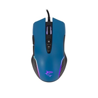 WHITE SHARK Miš Azarah, plavi, 6400 dpi, optički, žičani