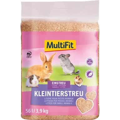 MULTIFIT Piljevina za male životinje od crnogoričnog drva, 56 l