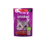WHISKAS 1+ govedina u umaku 85 g