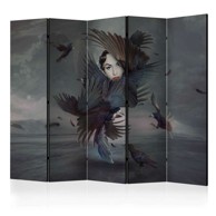 Sobna pregrada u 5 dijelova Covered in feathers II 225x172
