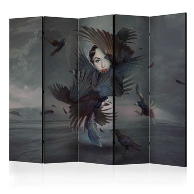 Sobna pregrada u 5 dijelova Covered in feathers II 225x172