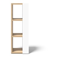 TEMAHOME Bijeli regal u dekoru hrasta 40x114 cm Ella 