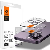 SPIGEN Optik. TR EZ FIT zaštitno staklo za kameru 2kom za iPhone 14 PRO / 14 PRO MAX/ 15 PRO / 15 PRO MAX CRNO