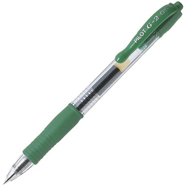 PILOT Roler gel grip 0,5mm G2 BL-G2-5-G zeleni