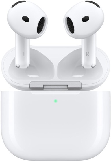 APPLE Slušalice Airpods 4, USB-C, kutijica za punjenje, in-ear, mikrofon, bijele