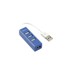 SBOX USB Hub H-204, plavi, USB-2.0, 4 ulaza