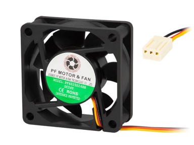 BLOW Ventilator 60 x 25 mm 24 V DC, kuglični ležaj