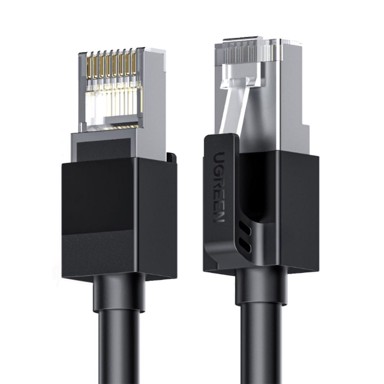 UGREEN Cat 6 F/UTP RJ45 Ethernet mrežni kabel, 10 m, crni