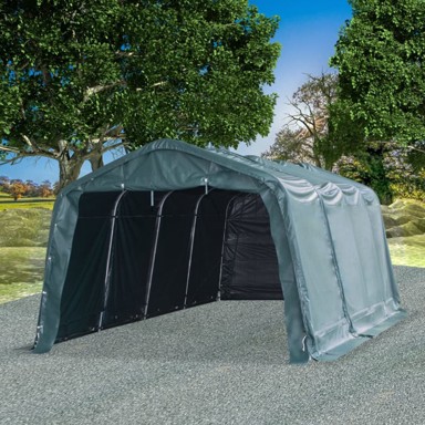 Uklonjivi šator za stoku, 3,3x6,4 m, PVC 550 g/m², tamnozeleni