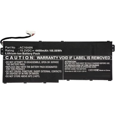 COREPARTS Baterija za Acer laptop 66,88Wh Li-ion 15,2V 4400mAh crna