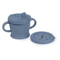 HAAKAA Silikonska šalica za grickalice i piće, modra