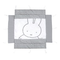 ROBA Ograda za dječji krevet od mješavine pamuka 96 cm Miffy, bijelo/siva