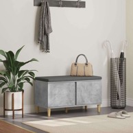 Klupa za hodnik s jastukom 60x38x46 cm, betonski siva