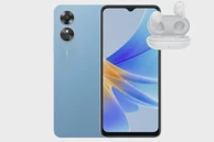 OPPO A17 4GB / 64GB, plava + OPPO BUDS slušalice