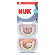 NUK Duda varalica silikon First Choice Night 0-6 m 2 kom sort