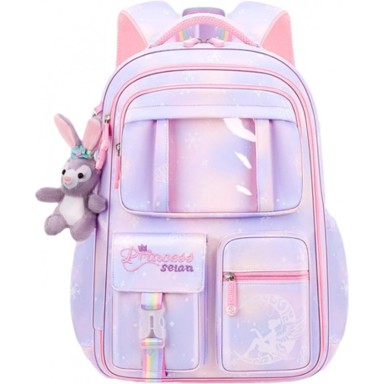 LIVEFY Dječji školski ruksak Moon, ljubičasti