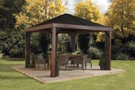 SOJAG Aluminijski paviljon Valencia s čeličnim krovom, 363x363x310 cm, 13.18 m²