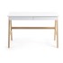 KAVE HOME Radni stol s bijelom pločom Ingo 120x60 cm