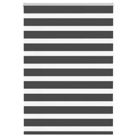 Zavjesa zebra crna 100x100 cm širina tkanine 95,9 cm poliester