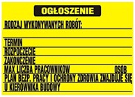 Građevinska ploča za obavijesti BIOZ 700x500 mm TAB 7050, bijela