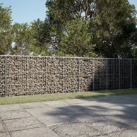 Gabionska košara s poklopcem 1150x100x100 cm pocinčano željezo