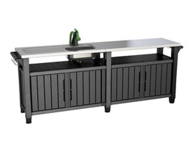 KETER Kuhinjski otok Unity Chef, 415 l, graphite