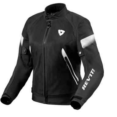 REVIT Ženska moto jakna Control Air H2O, crno-bijela, L