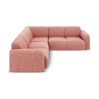 MICADONI HOME Ružičasta kutna garnitura (promjenjiva) Molino, 252x252x75 cm