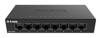 D-LINK SwitchDGS 108GL, 8-Port, Gigabit Ethernet