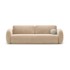 COSMOPOLITAN DESIGN Bež baršunasti sklopiva/s prostorom za odlaganje sofa 262 cm Tonale, 262x105x88 cm