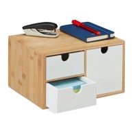 NORTHIX Organizator od bambusa i MDF-a, 3 ladice