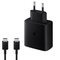 SAMSUNG Punjač EP-TA845, zidni, 45W + USB-C kabel, crni (bulk)