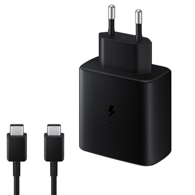 SAMSUNG Punjač EP-TA845, zidni, 45W + USB-C kabel, crni (bulk)