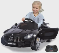 Dječji auto na akumulator s daljinskim Jamara Ride-on Mercedes-Benz AMG GT R 12V - crni