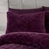 CATHERINE LANSFIELD Posteljina Cosy Diamond od mikropliša za krevet za jednu osobu 135x200 cm Bordo