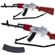 Puška za igru sa zvučnim efektima 65cm, sivo/smeđa