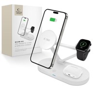 TECH-PROTECT Punjač bežični A41 MagSafe 3u1 za telefon, Apple Watch i AirPods, bijeli