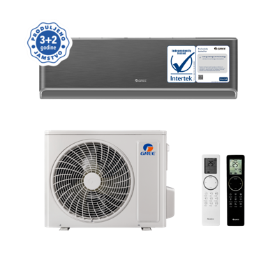GREE KLIMA SINGLE SPLIT AIRY 2,7/3,0 KW CRNA