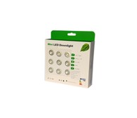 Set 9 ugradbenih LED lampica X-Light Deco, 1W, 3000K, dimabilna