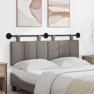 Viseće uzglavlje kreveta, tkanina, sivo-smeđe, 120 cm, bez LED