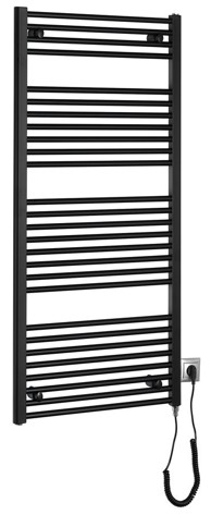 AQUALINE Električni radijator DIRECT-E, 600 x 1320 mm, 600 W, crni mat